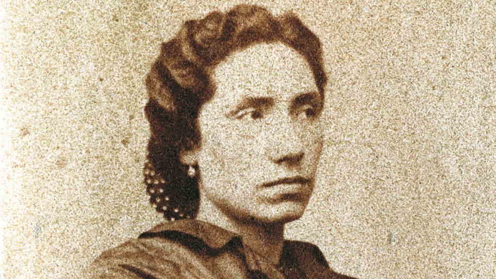 Retrato de Rosalía de Castro cando era moza. (Foto: María Cardarelly)
