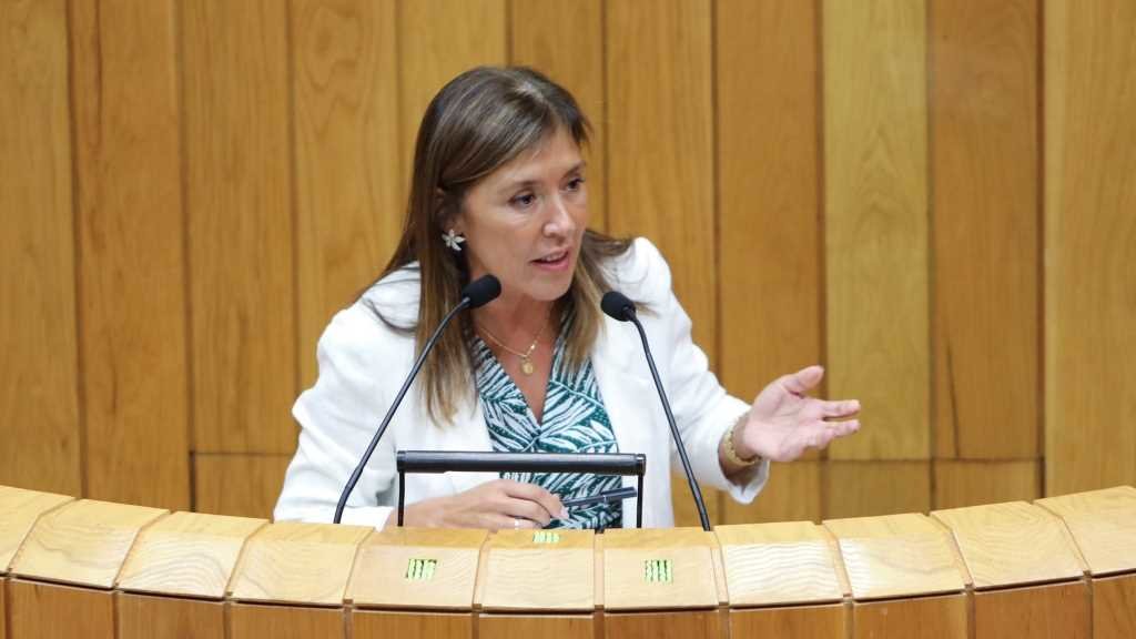 Mato, no Parlamento, durante a súa etapa como conselleira de Medio Ambiente (Foto: Europa Press).