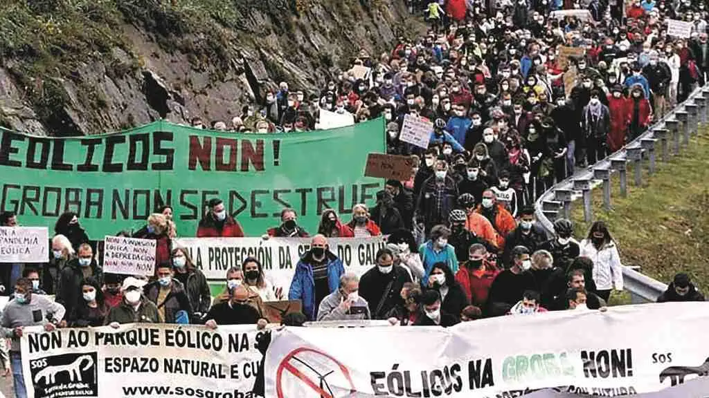 Acto na fin de semana na Groba. (Foto: SOS Groba)