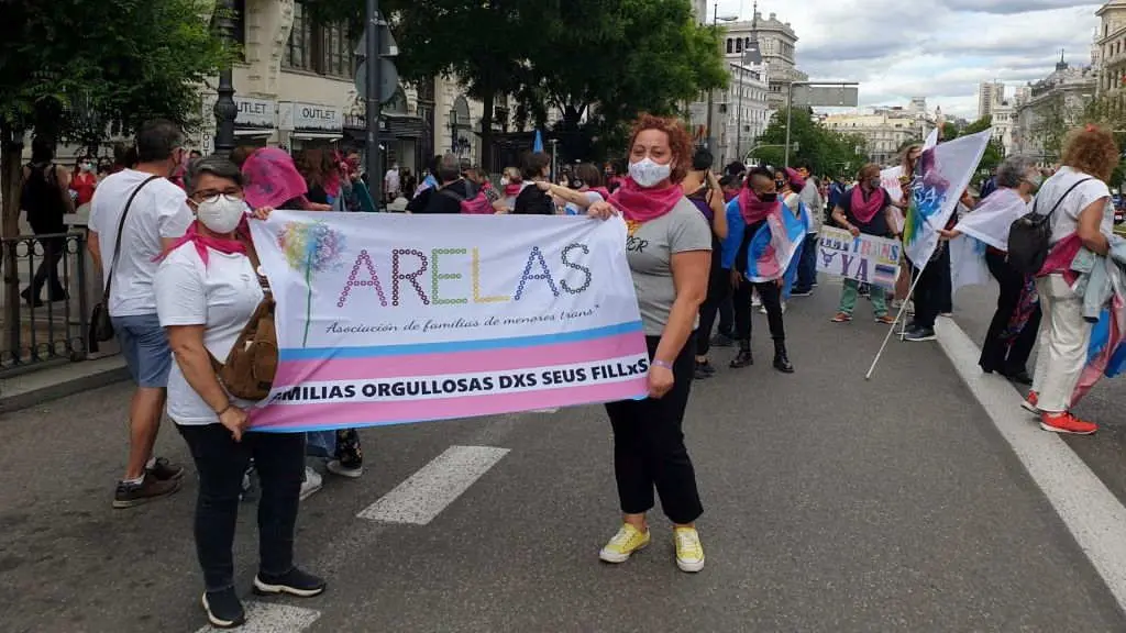 Arelas reivindicou en Madrid unha lei trans estatal en v&eacute;speras da s&uacute;a votaci&oacute;n no Congreso.