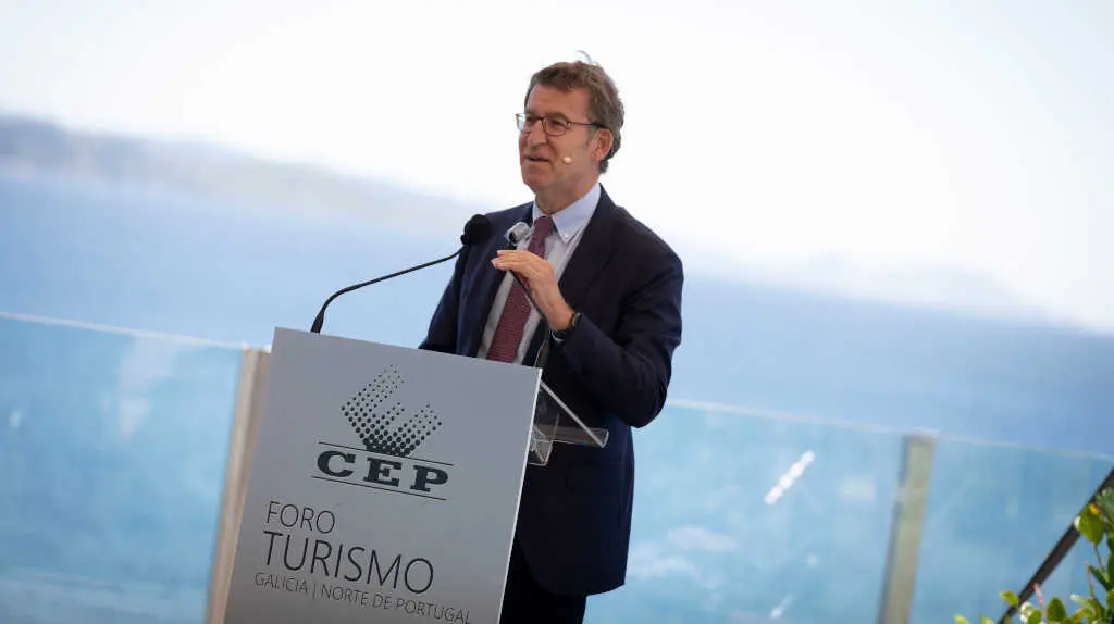 Feixoo esta semana nun foro de turismo. (Foto: Beatriz Ciscar / Europa Press)