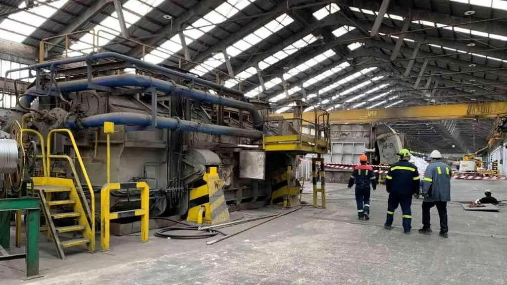 Instalaci&oacute;ns da antiga planta de Alcoa na Coru&ntilde;a, pola que se interesou Alib&eacute;rico e actualmente en mans da firma Alu Ib&eacute;rica (Foto: N&oacute;s Diario).