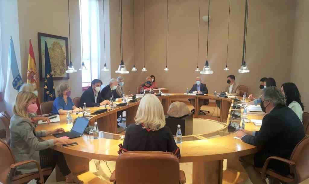 A Xunta de Portavoces do Parlamento galego reuniuse onte no Pazo do Hórreo (Parlamento galego)