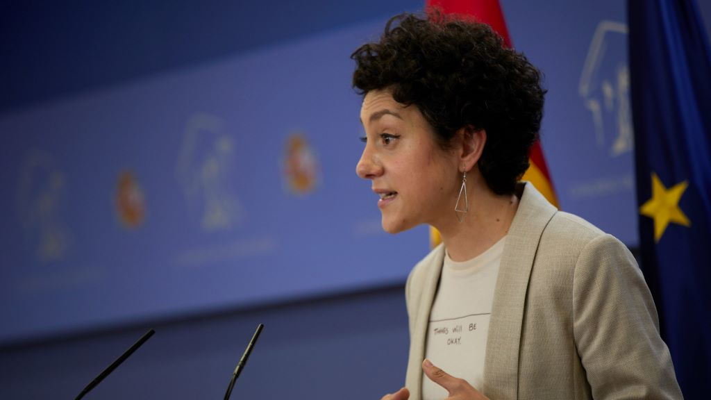A voceira de Unidas Podemos, Aina Vidal. (Foto: J. Hellín / Pool / Europa Press) #unidaspodemos #ainavidal #bilingüismo #lingua #galego #requisito #administración