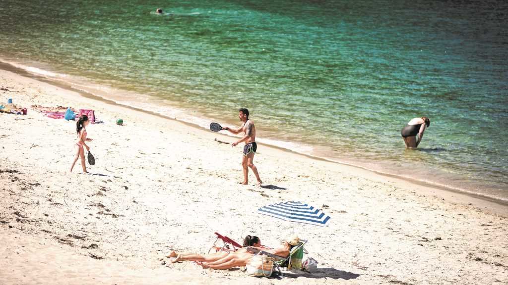 Unha praia de Marín, o pasado 5 de xuño (Foto: Beatriz Ciscar / Europa Press).