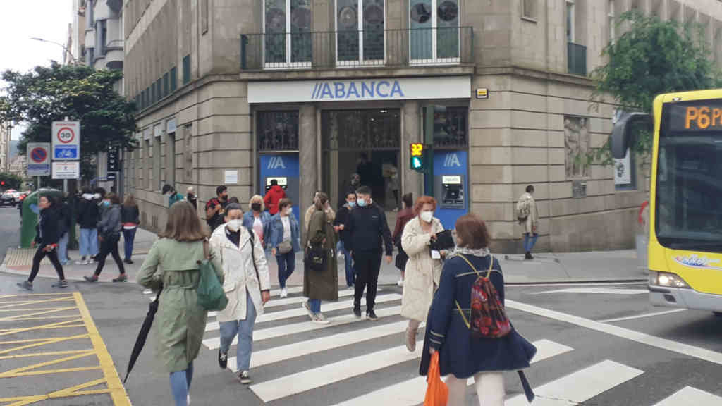 Unha entidade bancaria en Compostela (Nós Diario).