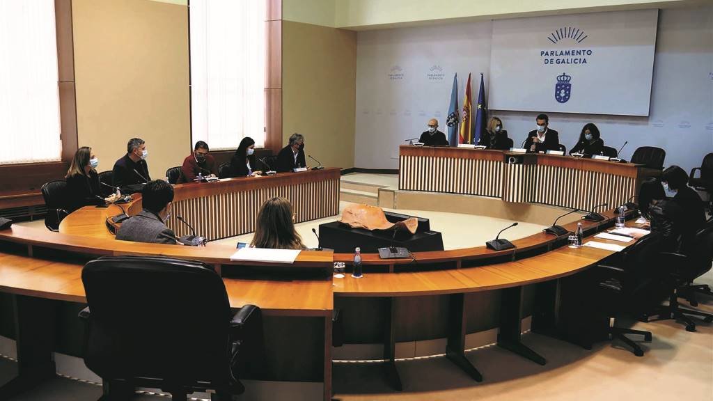 Imaxe de arquivo dunha comisión parlamentaria (Foto: Parlamento da Galiza).