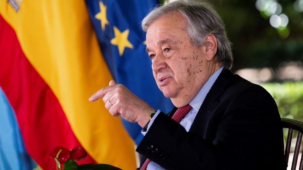 O secretario xeral da ONU, Antonio Guterres, visitou Madrid. (Foto: Antonio Martínez Vélez / Europa Press) #onu #cataluña #catalunya #gobernoespañol #procés #nación #soberanismo #antonioguterres