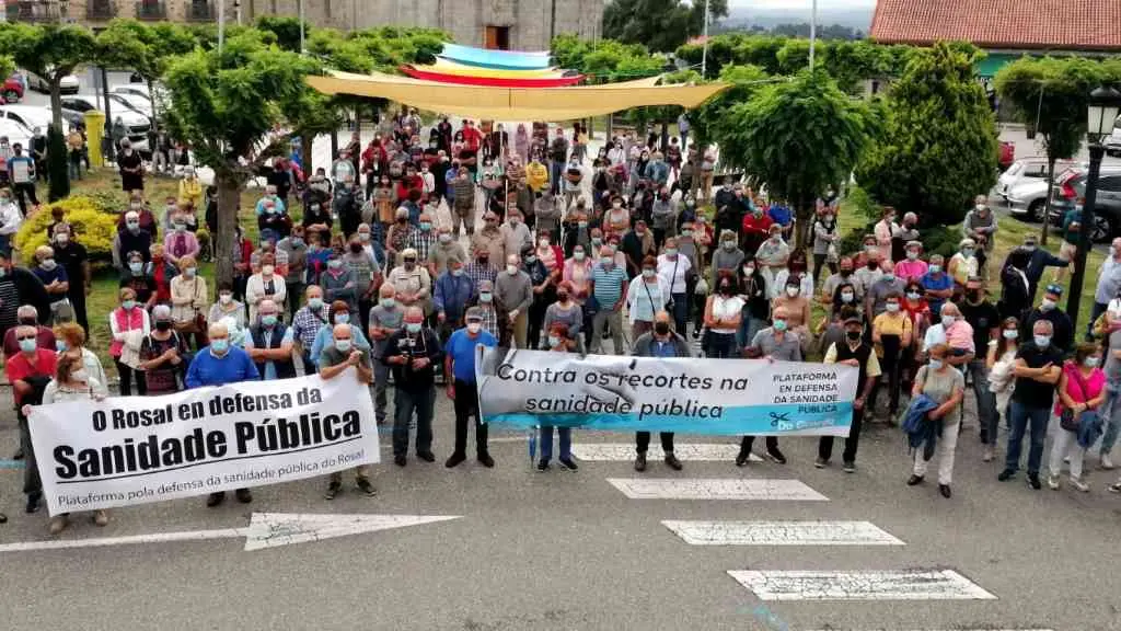 Mobilizaci&oacute;n pola Atenci&oacute;n Primaria no Rosal, o pasado ver&aacute;n (Foto: Concello do Rosal).