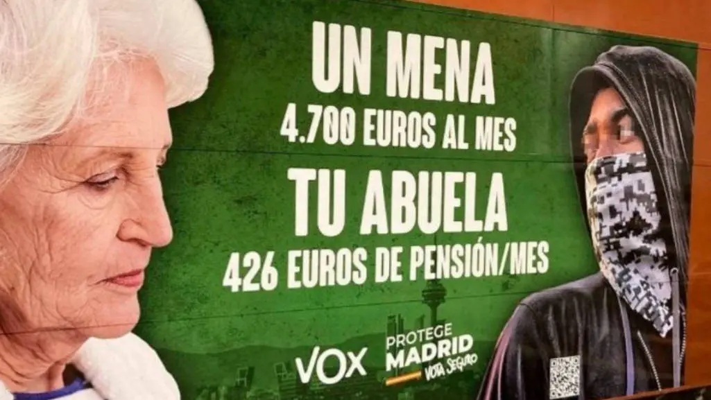 menas vox cartaz electoral