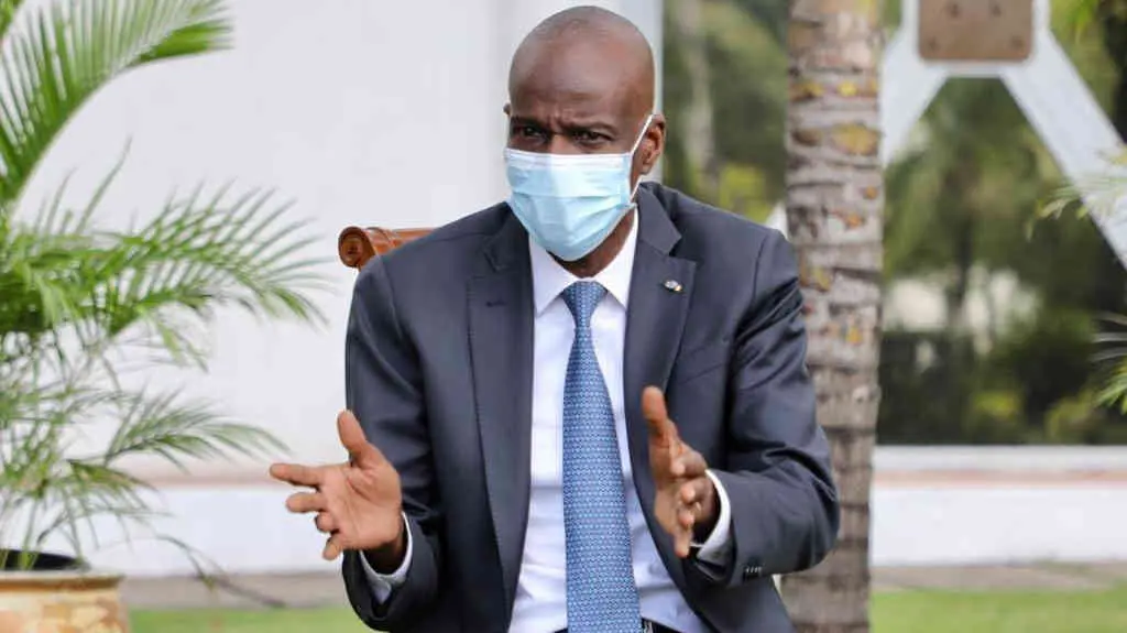 Jovenel Mo&iuml;se, presidente de Haiti nunha audiencia (Twitter de Jovenel Mo&iuml;se).