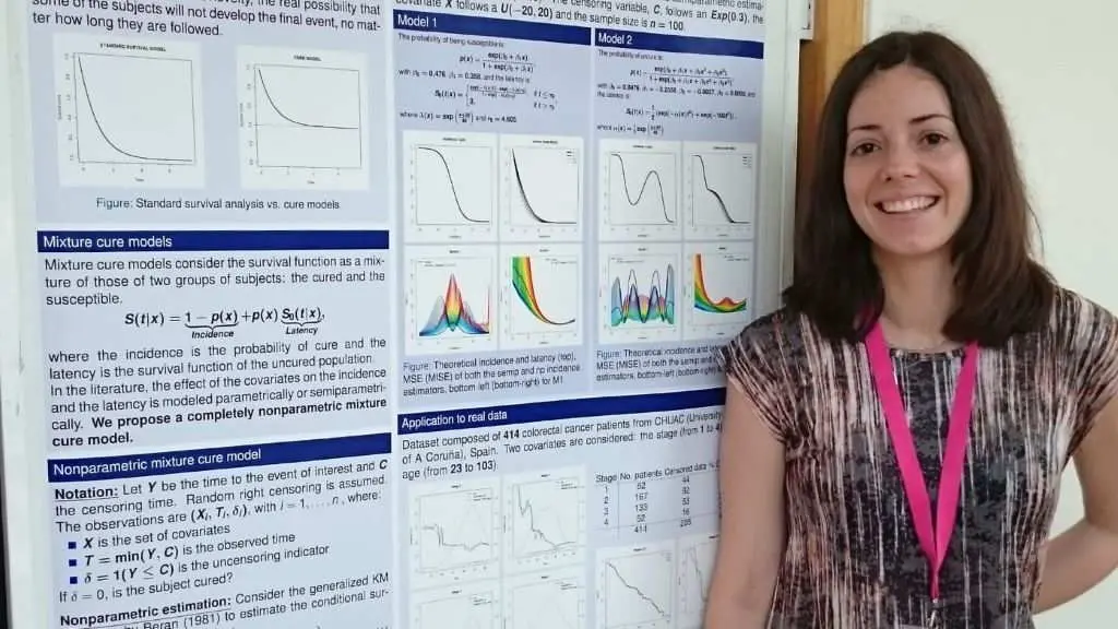 A matem&aacute;tica Ana L&oacute;pez Cheda. (Foto: Cedida) #anal&oacute;pezcheda #estat&iacute;stica #investigaci&oacute;n #udc #premio #supervivencia #modelosdesupervivencia #cancro #covid19