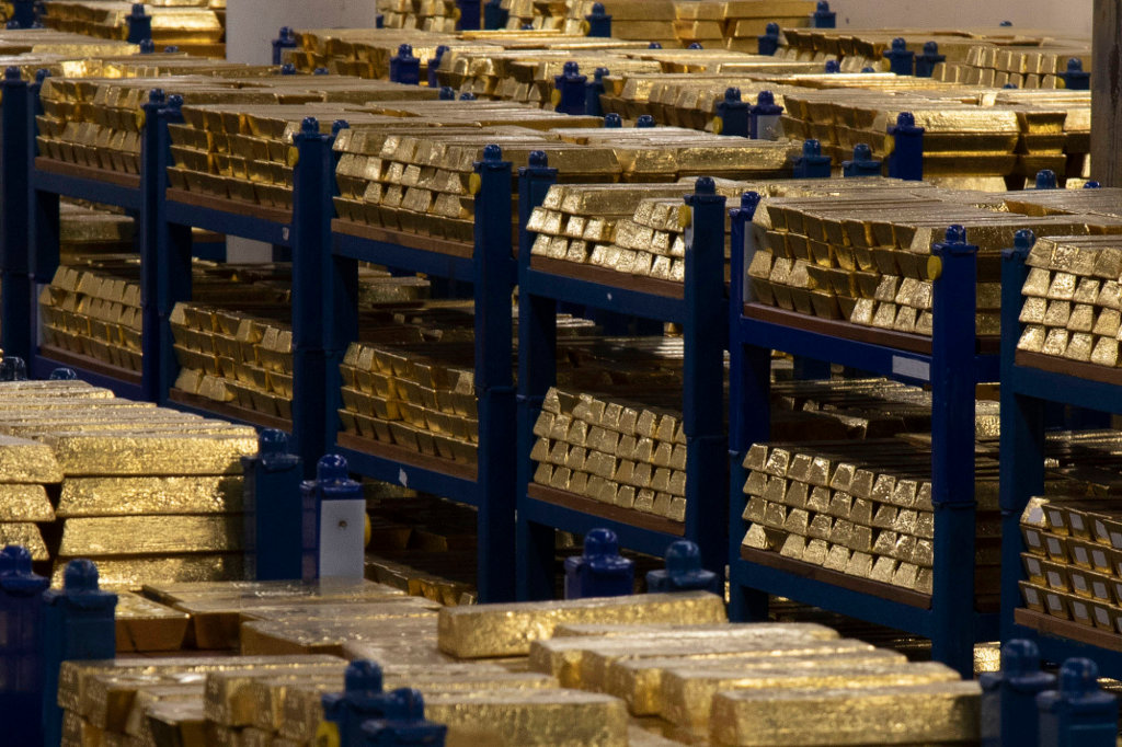 Bóveda do Banco de Inglaterra dedicada a resgardar ouro nunha imaxe de arquivo. (Foto: Bank of England)