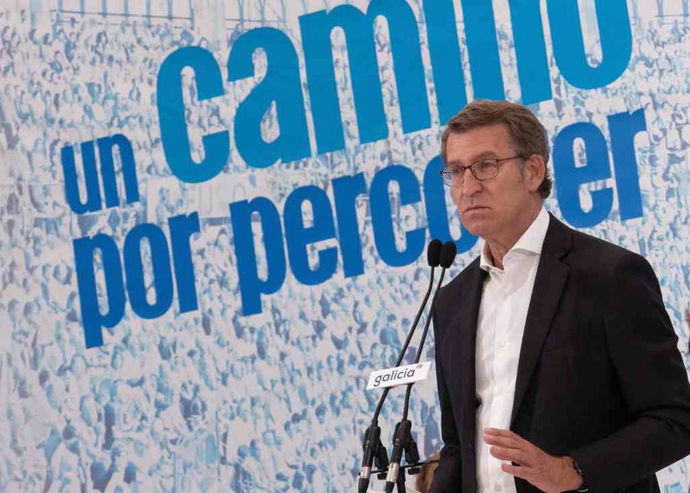 O presidente da Xunta da Galiza e líder do PP, Alberto Núñez Feixoo (Imaxe: Europa Press).