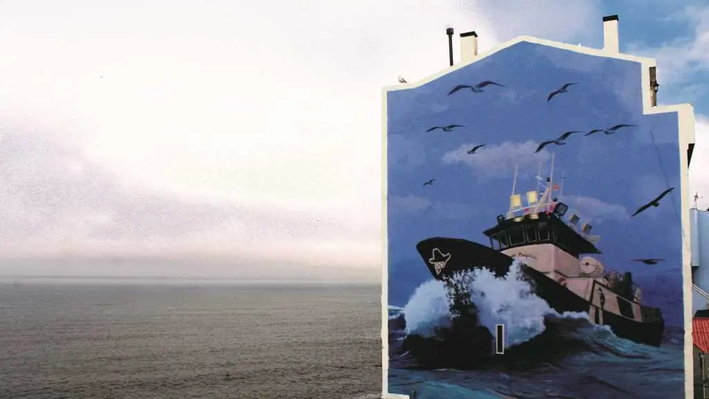 O artista Yoseba MP tivo que borrar Castelao do seu mural en homenaxe ao exilio polas presi&oacute;ns dun fil&aacute;ntropo local (Foto: N&oacute;s Diario).