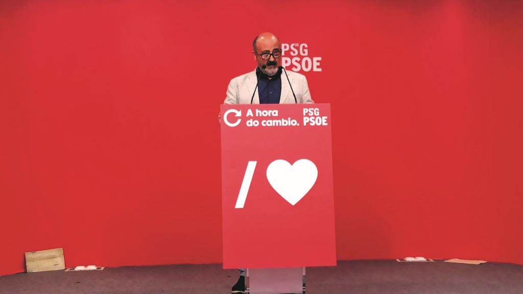 José Antonio Quiroga valorando os resultados electorais das eleccións galegas de xullo de 2020. (Foto: Europa Press) #psdeg #congreso #formoso #besteiro #miñones #quiroga #caballero