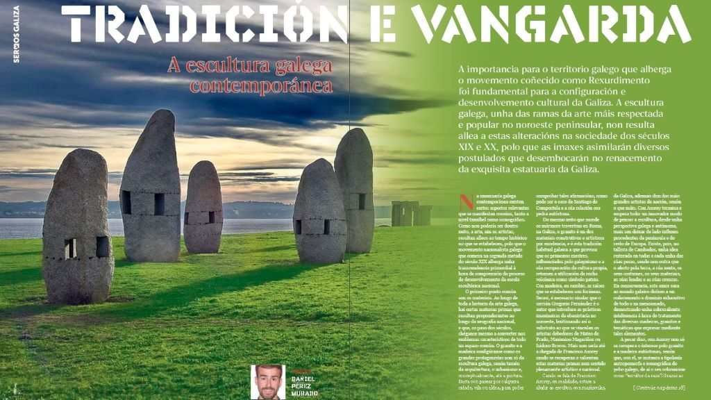 Unha pequena parte da reportaxe que se publica en Sermos Galiza. (Foto: Nós Diario) #escultura #arte #cultura #sermosgaliza #semanario