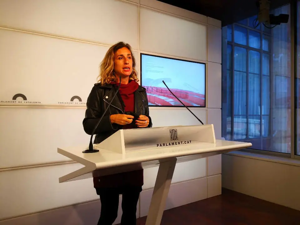 A deputada da CUP no Parlament de Catalunya, Laia Estrada, nunha imaxe de arquivo. (Foto: Europa Press)
