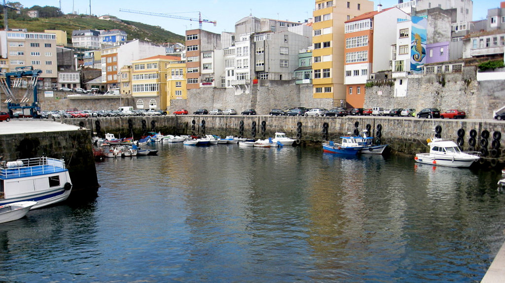 Vista de Malpica deste o porto. (Foto: Lorena PLS)