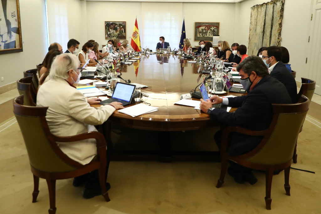 Reunión do Consello de Ministras e Ministros decorrido onte. (Foto: Pool Moncloa / Fernando Calvo)
