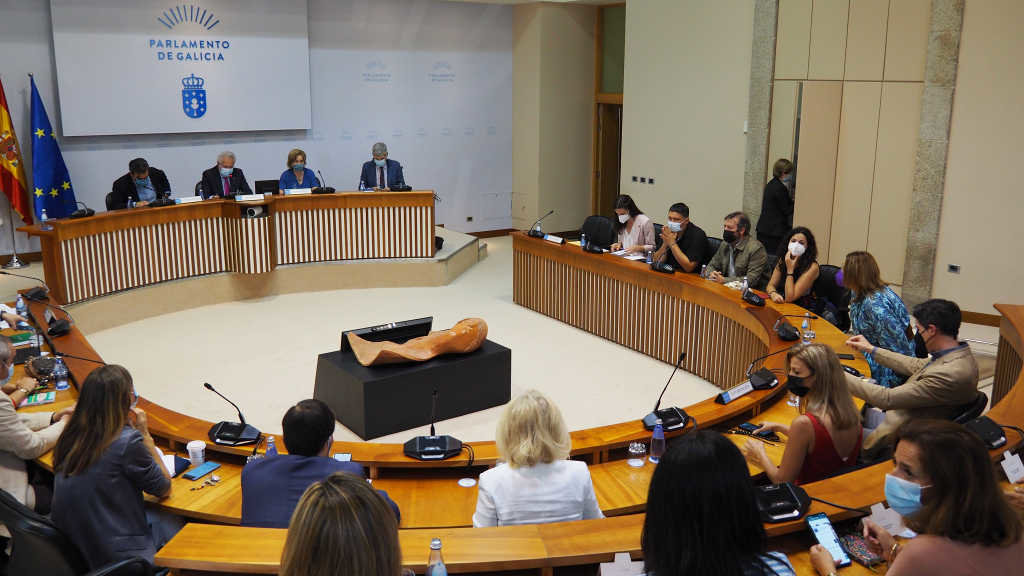 Imaxe de arquivo dunha xuntanza da Deputación Permanente. (Foto: Parlamento da Galiza)