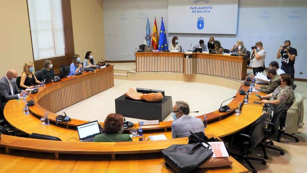 A comisión de Administración Xeral, reunida no Parlamento (Foto: Parlamento galego)