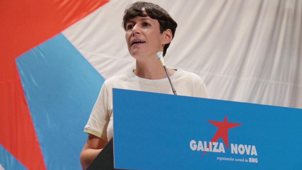 Ana Pontón na clausura da XVI Asamblea de Galiza Nova.