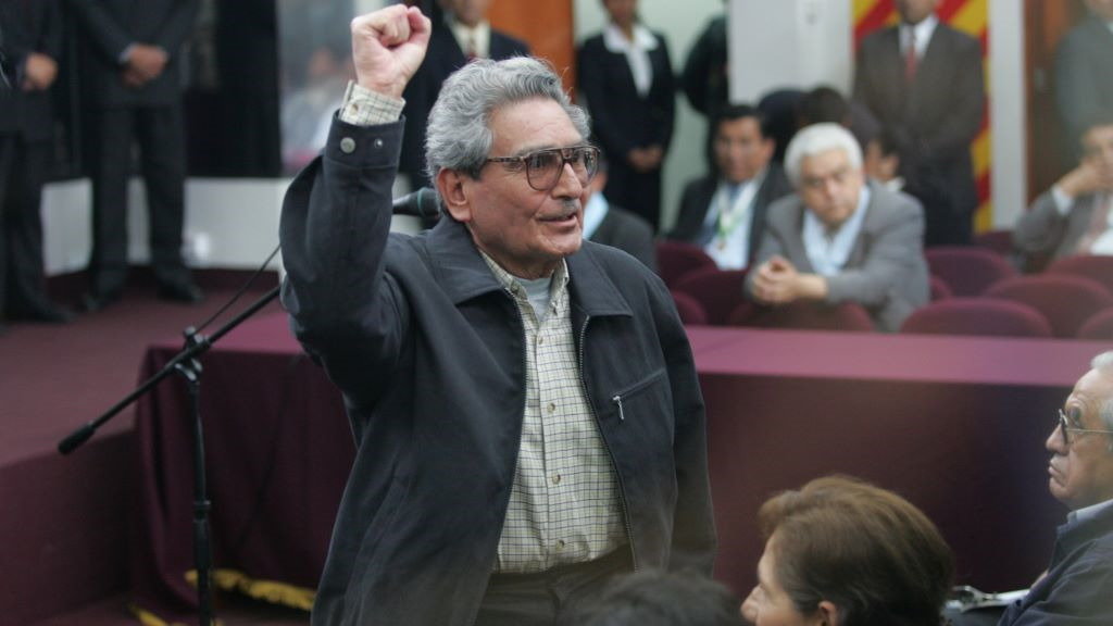 Abimael Guzmán nunha imaxe de arquivo (Foto: El Comercio / Zuma Press / ContactoPhoto).