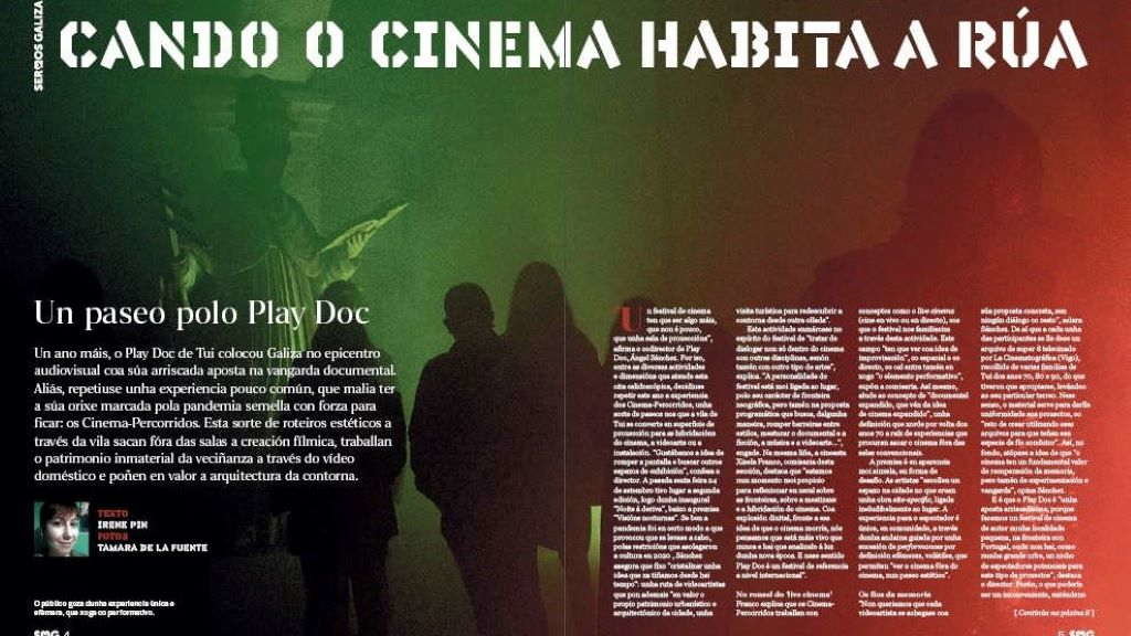 Imaxe do artigo sobre o Play Doc. (Foto: Nós Diario)