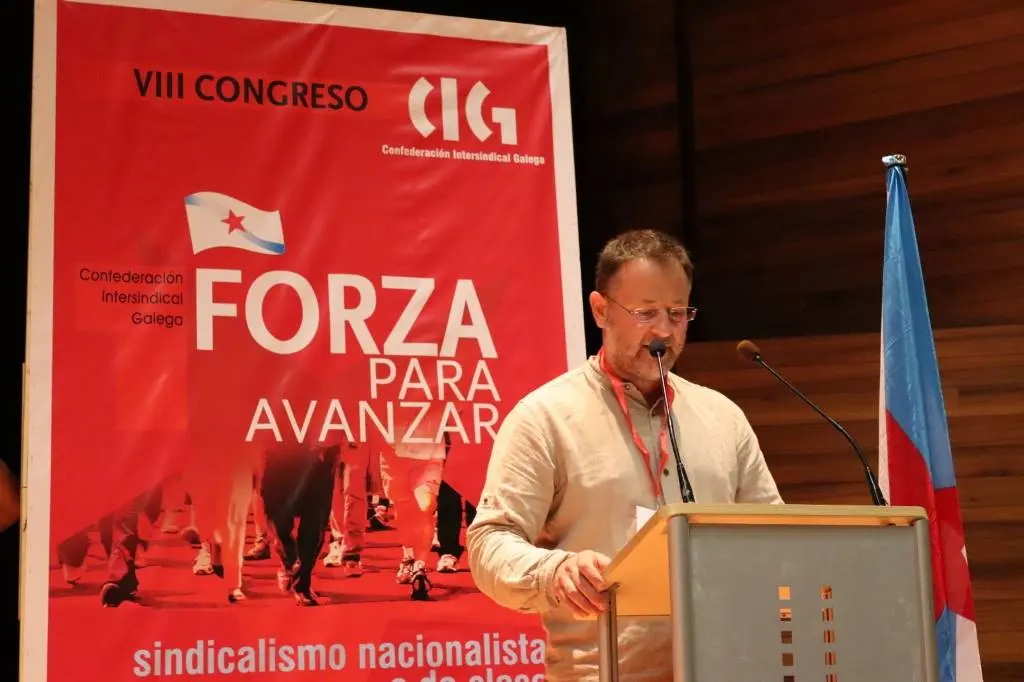 Paulo Carril no congreso da CIG. (Foto: CIG).
