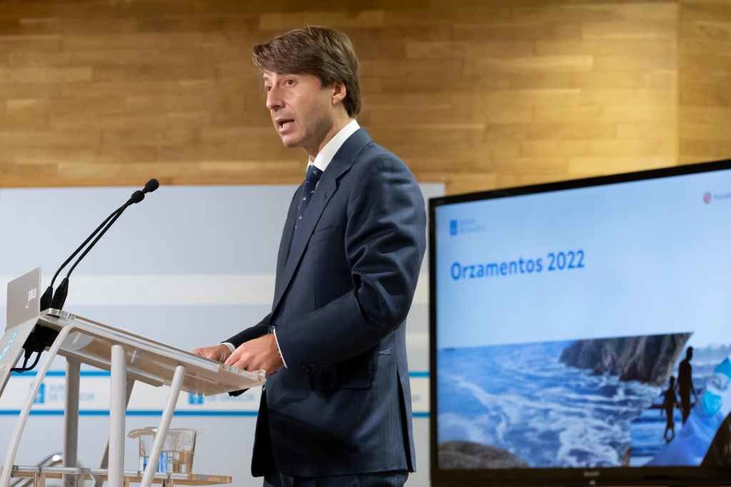 O novo conselleiro de Facenda, Miguel Corgos, presentou os orzamentos para 2022 (Foto: Xunta da Galiza)