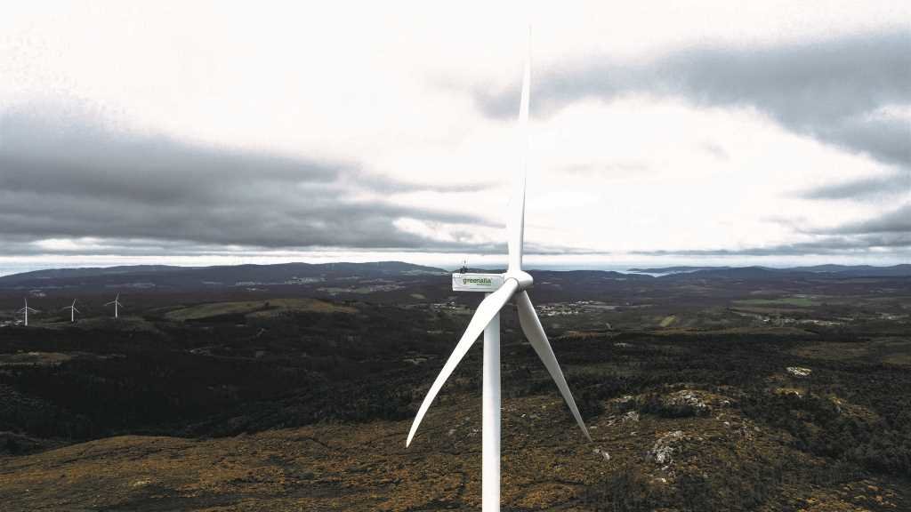 Parque eólico de Greenalia en Vimianzo. A enerxética galega, beneficiada na anterior poxa con 135 MW, opta agora por non concorrer (Foto: Greenalia).