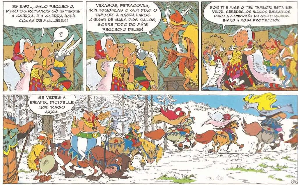 Un fragmento de 'Ast&eacute;rix e o Grif&oacute;n'.