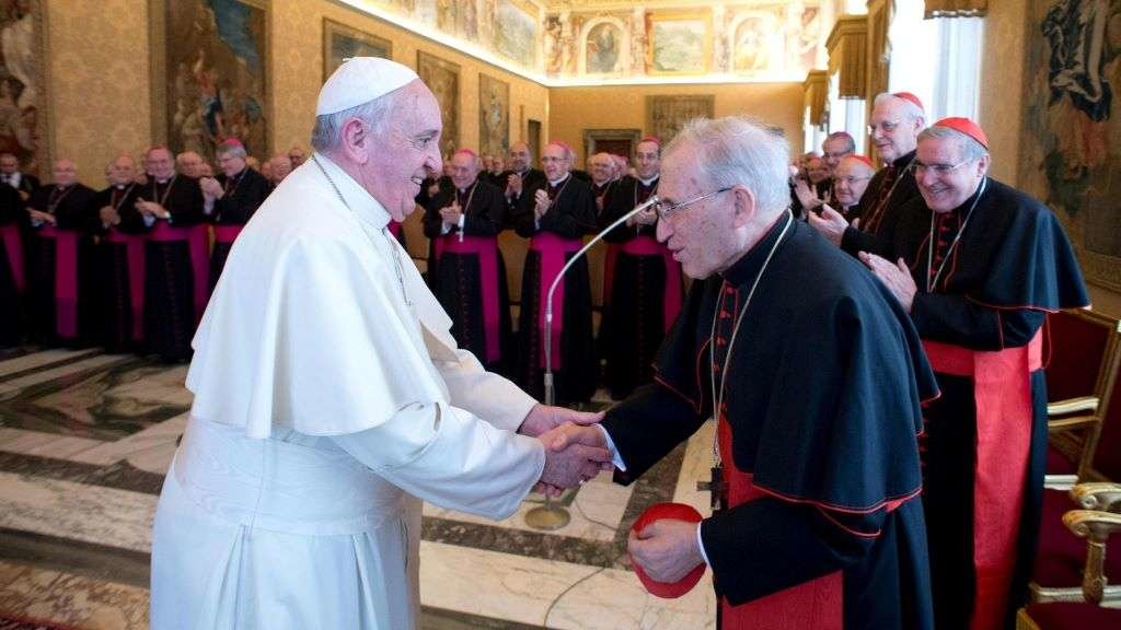 O Papa Francisco e Rouco Varela, no Vaticano, en 2014. (Foto: Conferencia Episcopal Española) #papafrancisco #roucovarela #igrexa