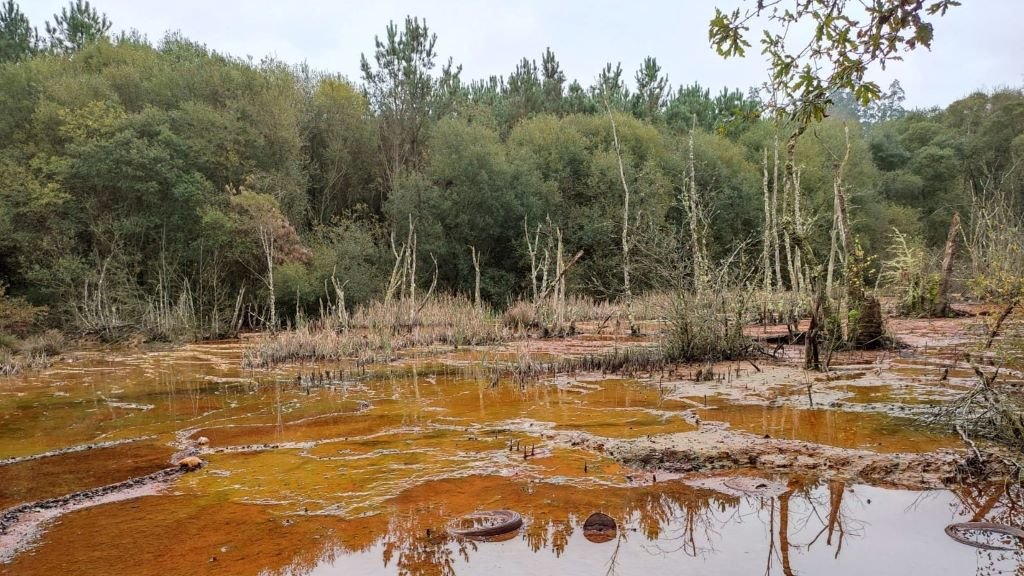 A vecinanza de Touro denunciou o pasado mes de outono a calidade das augas que rodean a antiga mina.
