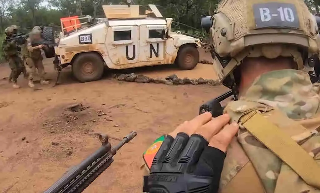 Militares portugueses na Rep&uacute;blica Centroafricana. (Foto: For&ccedil;as Armadas Portuguesas)