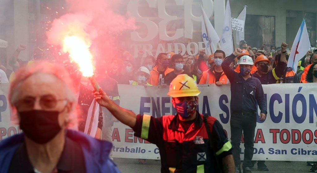 Mobilización na folga xeral na Mariña de 17 de novembro (Foto: Carlos Castro / Europa Press)