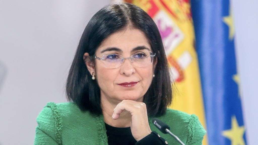 A ministra Carolina Darias após a reunión desta cuarta feira. (Foto: Ricardo Rubio / Europa Press)