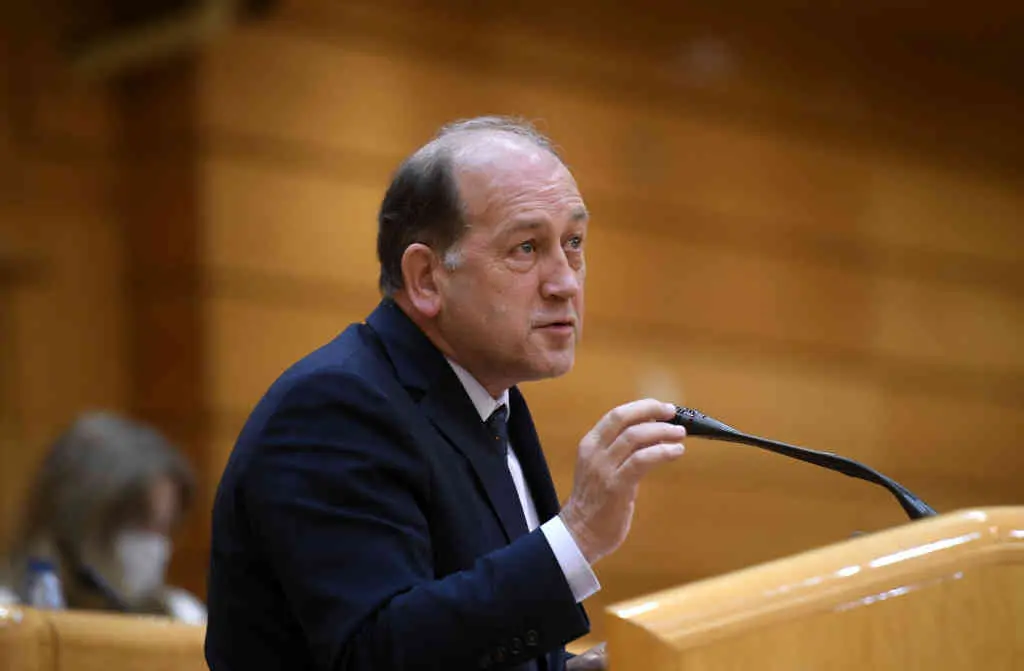 O senador do PSdeG, Xoaqu&iacute;n Fern&aacute;ndez Leiceaga. (Foto:  &Oacute;scar Ca&ntilde;as / Europa Press)