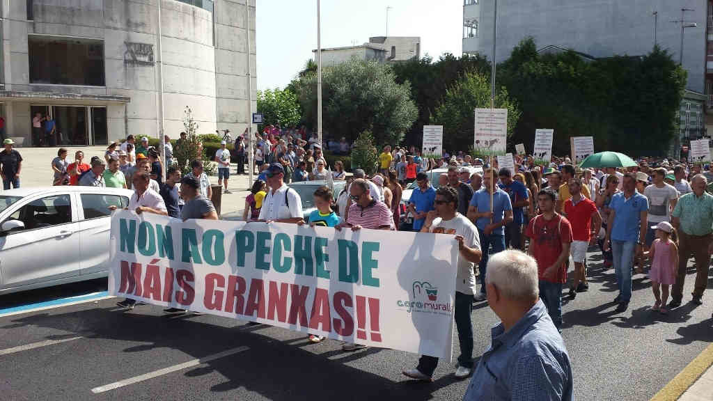 Manifestación de Agromuralla en 2015 (Agromuralla)