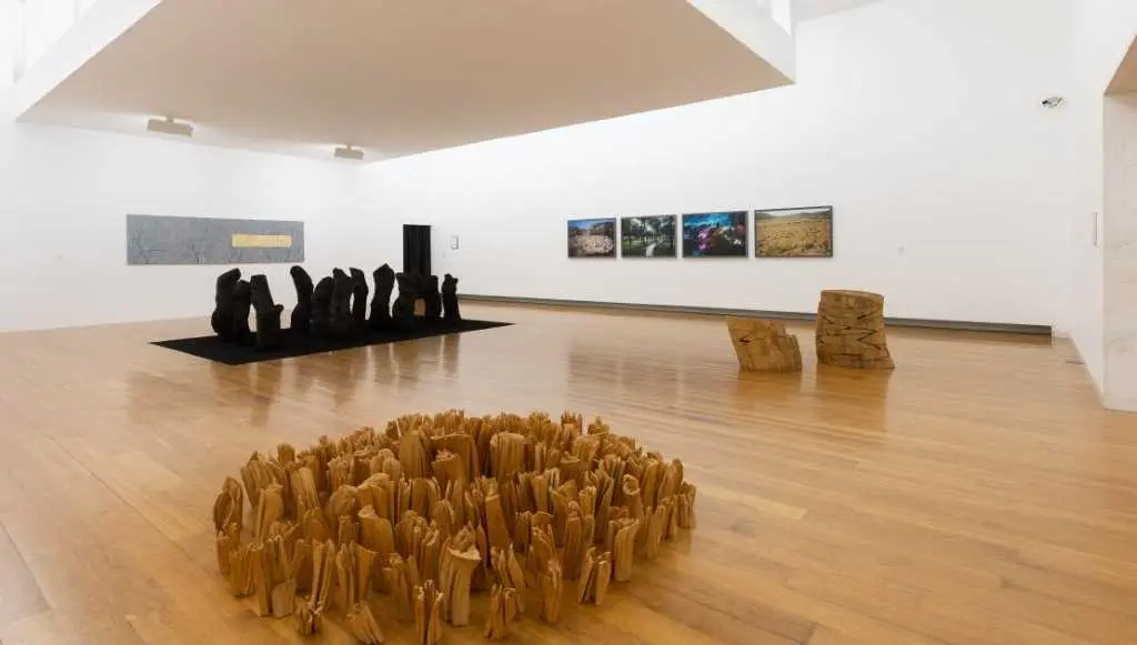 Unha vista da exposici&oacute;n que pode verse no CGAC at&eacute; o 23 de xaneiro.