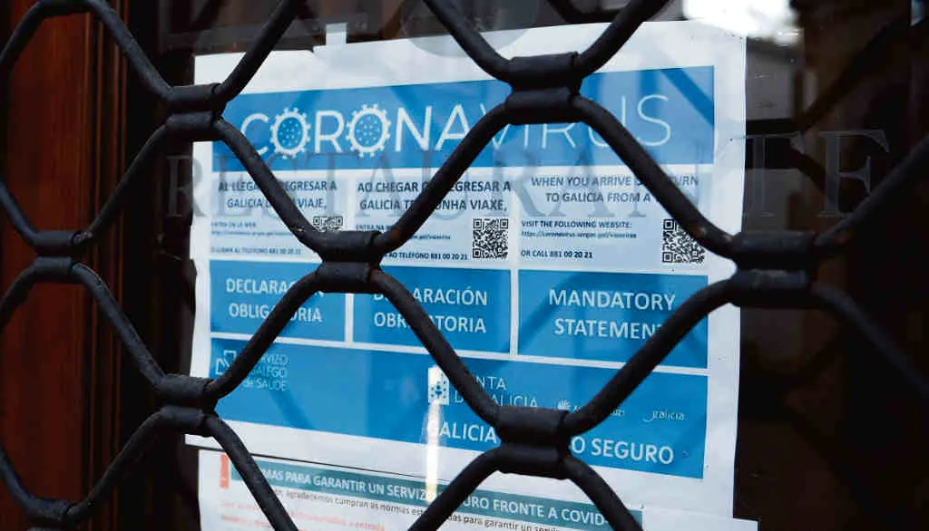 Negocio de hostalar&iacute;a coa normativa durante a pandemia. (Foto: Arxina)