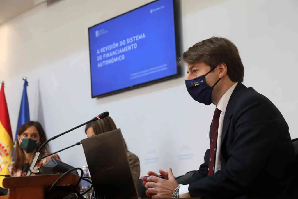 Miguel Corgos, conselleiro de Facenda, na Comisi&oacute;n especial de estudo para abordar o novo sistema de financiamento.