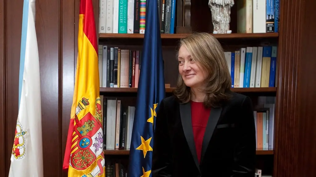 Mar&iacute;a del Carmen Mart&iacute;nez Insua, durante a s&uacute;a toma de posesi&oacute;n (Foto: Xunta).