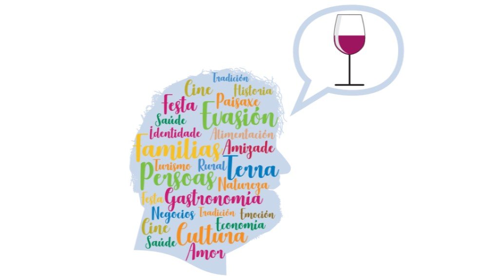 As numerosas caras do mundo do viño detrás dunha copa (Ilustración: Toño Núñez Amigo-Rivadulla).