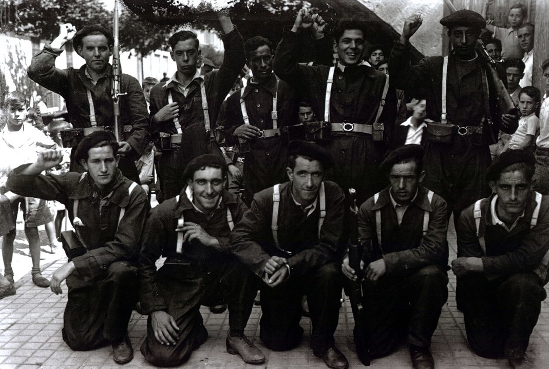 Milicianos de Pasaia en xullo do 36. Fototeka Kutxa