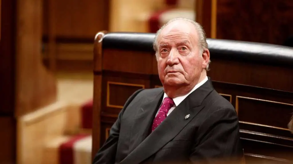 O rei em&eacute;rito, Juan Carlos I, nunha das s&uacute;as &uacute;ltimas aparici&oacute;ns no Congreso, en decembro de 2018. (Foto: Eduardo Parra / Europa Press)
