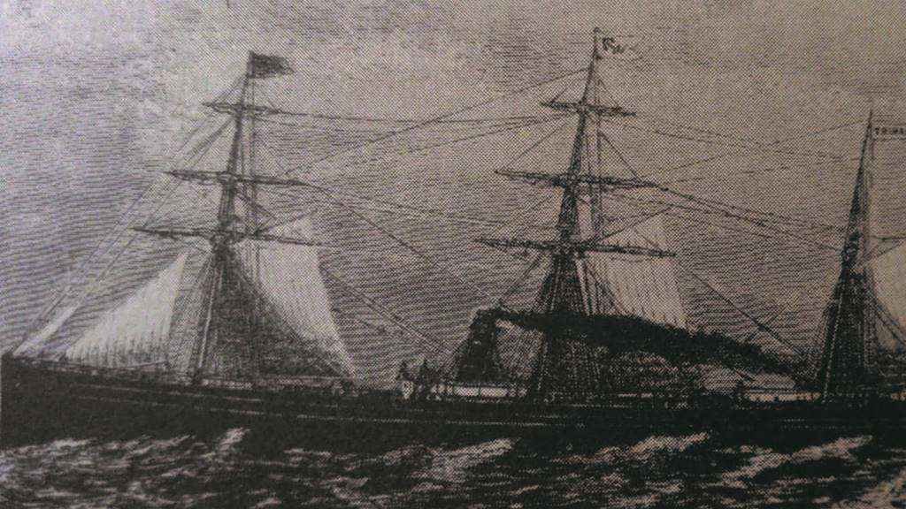 'SS Trinacria'. Xentileza de The Peabody Museum of Salem.