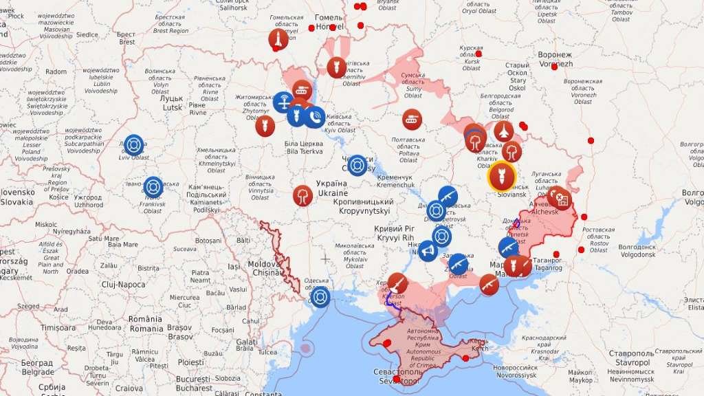 Situación actual do avance das tropas rusas cara a Kiev (Mapa: liveuamap.com).