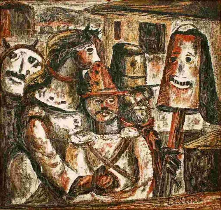 'Carnavalada', unha das obras presentes na mostra.